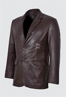 Brown Leather Blazer