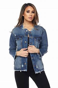Collarless Jean Jacket