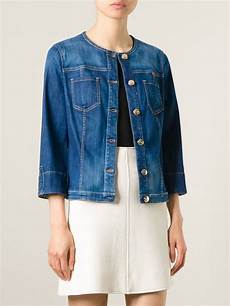 Collarless Jean Jacket