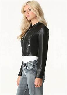 Cropped Leather Blazer