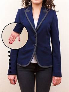 Fitted Leather Blazer