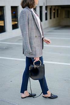 Oversized Check Blazer