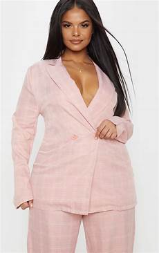 Pink Check Blazer