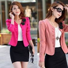 Pink Cropped Blazer