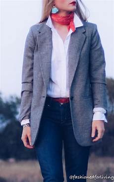 Red Boyfriend Blazer